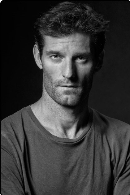 Mark Webber portrait by Peter Trainer